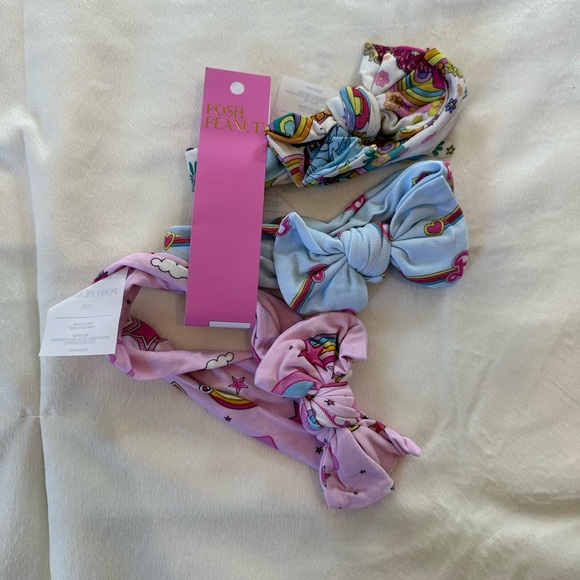 Limited edition posh peanut Barbie bow headwrap bamboo 3 months - Picture 4 of 10